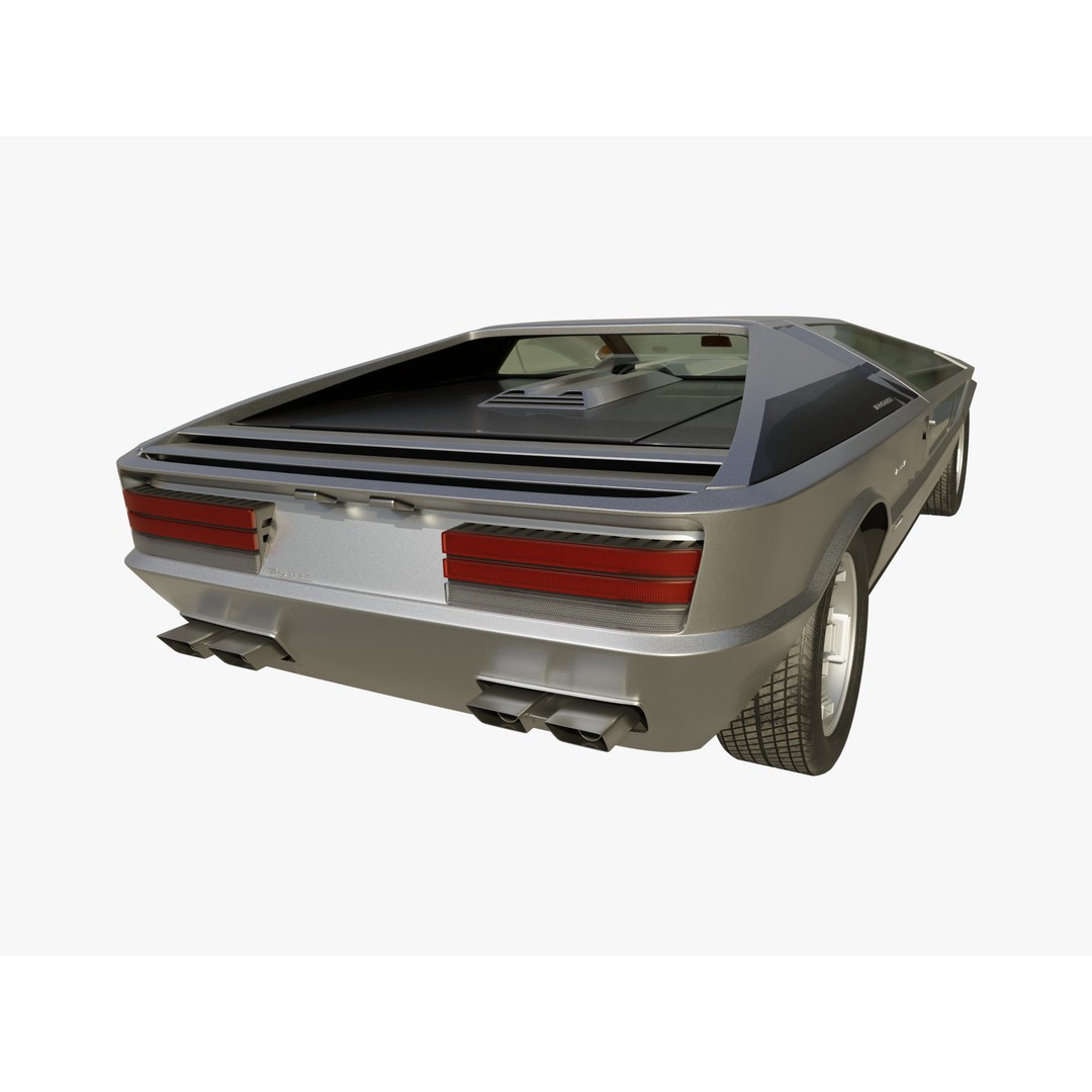 Maserati Boomerang 3D Model – PBR Game-Ready Asset, FBX & OBJ - View 7