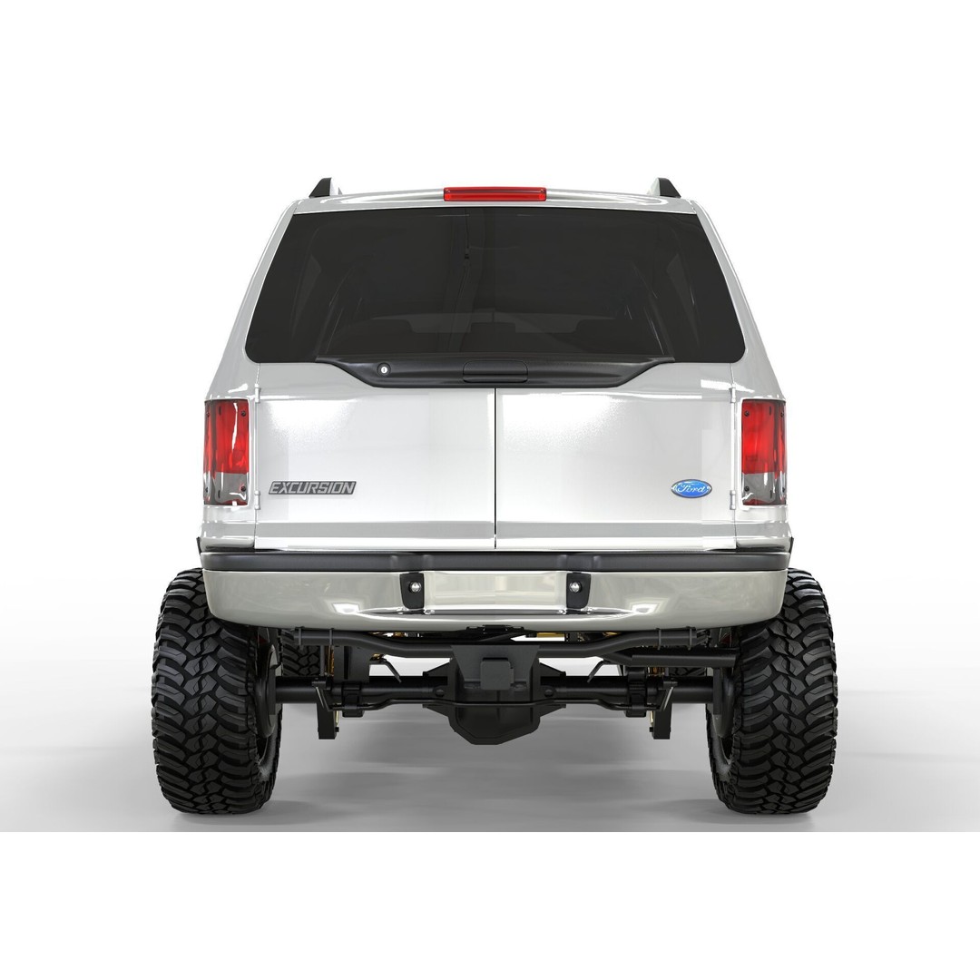 F150 Excursion 2005 3D Model – Lifted SUV, Game-Ready FBX - View 6