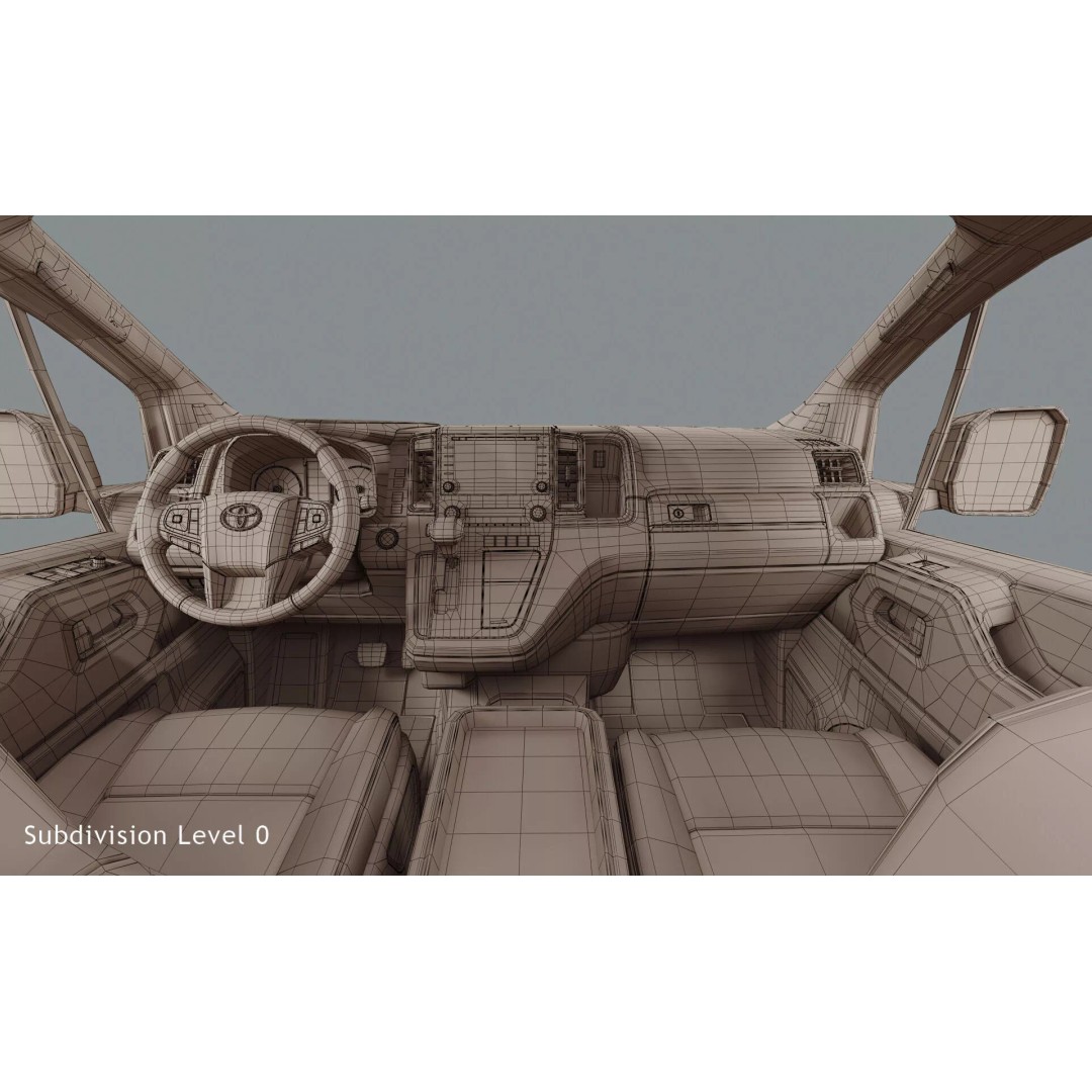 2020 Toyota Granvia Premium 3D Model – High Poly PBR Vehicle, FBX, OBJ - View 19