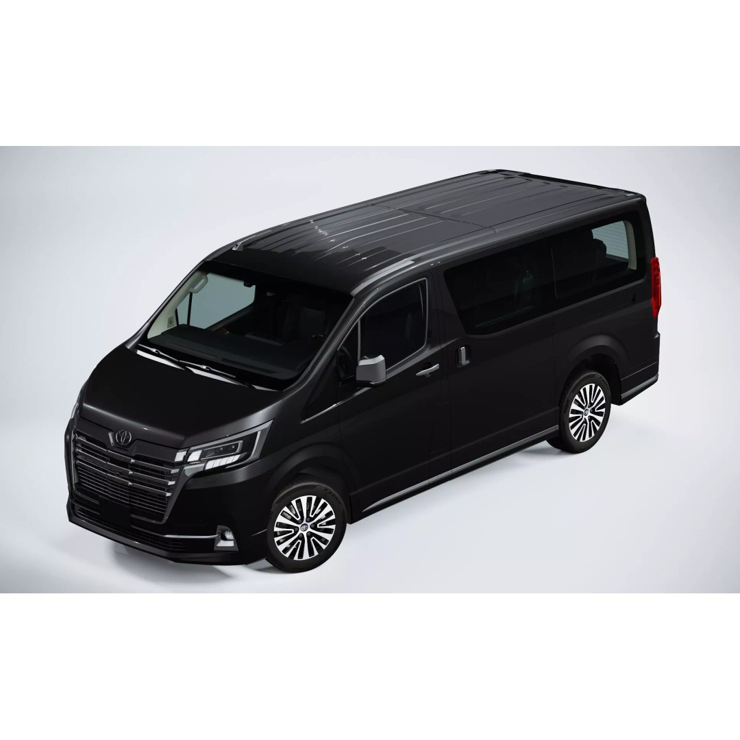 2020 Toyota Granvia Premium 3D Model – High Poly PBR Vehicle, FBX, OBJ - View 7