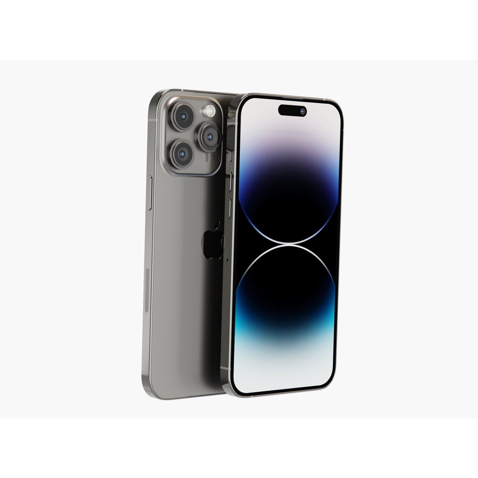 iPhone 14 Pro Max Space Black - Game-Ready 3D Model - View 3