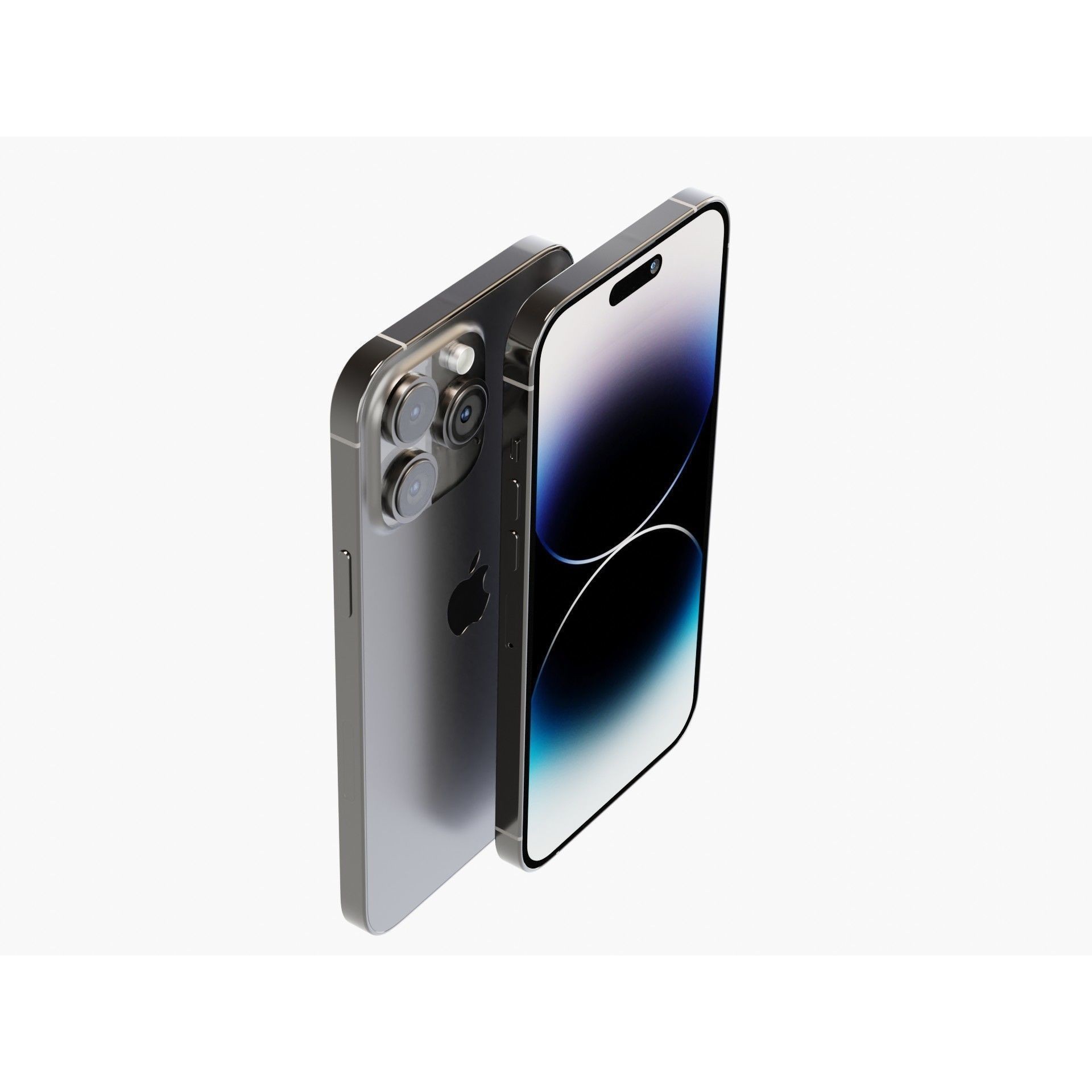 iPhone 14 Pro Max Space Black - Game-Ready 3D Model - View 4