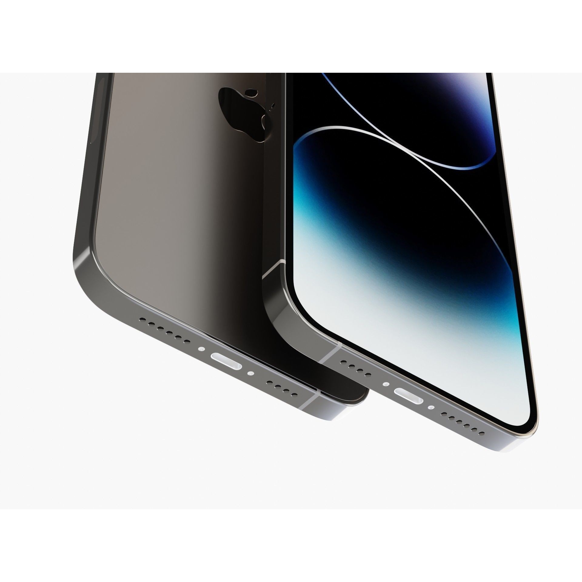 iPhone 14 Pro Max Space Black - Game-Ready 3D Model - View 5