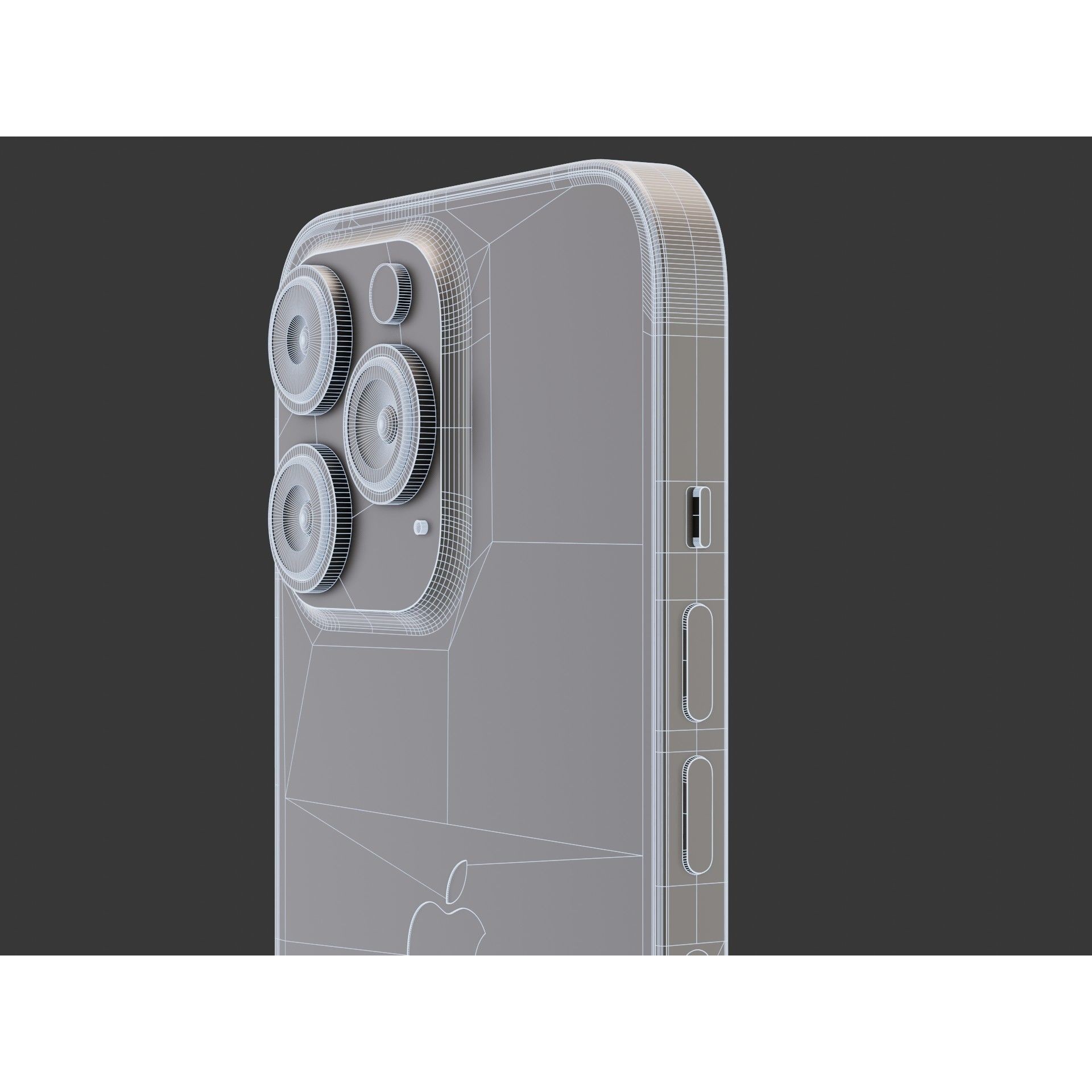 iPhone 14 Pro Max Space Black - Game-Ready 3D Model - View 6