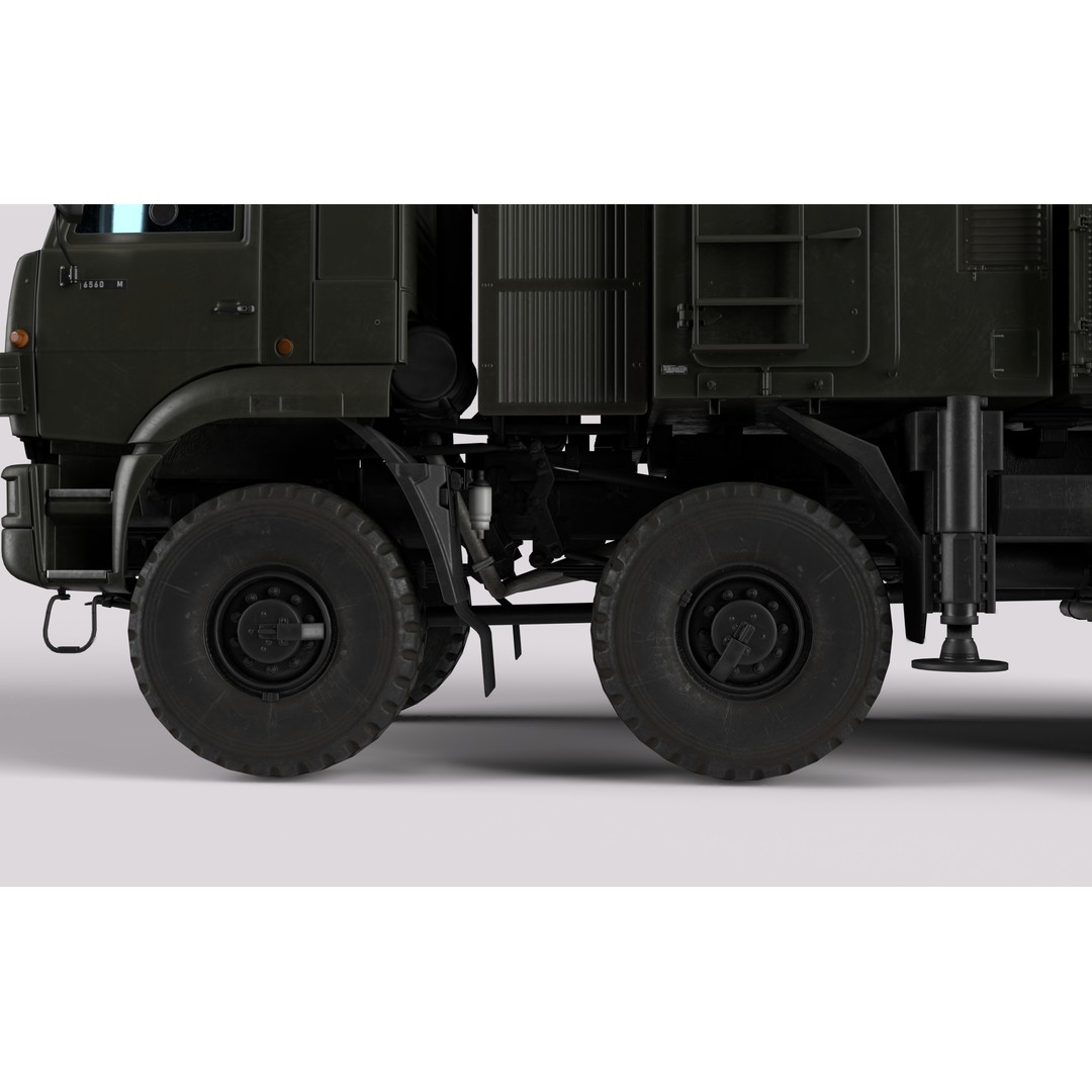 Pantsir S2 3D Model – Low Poly Military Air Defence System, Game Ready - View 25