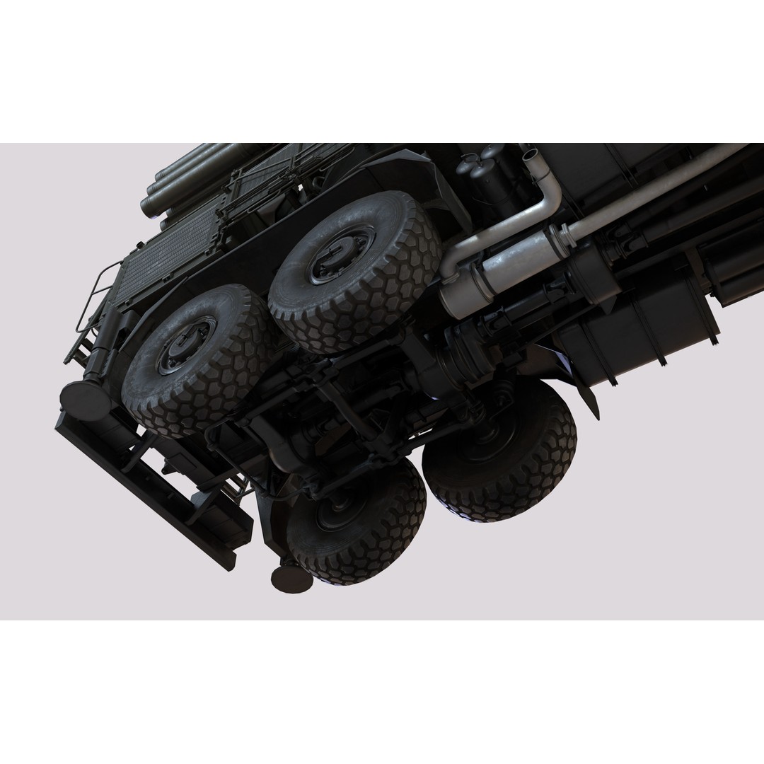 Pantsir S2 3D Model – Low Poly Military Air Defence System, Game Ready - View 42