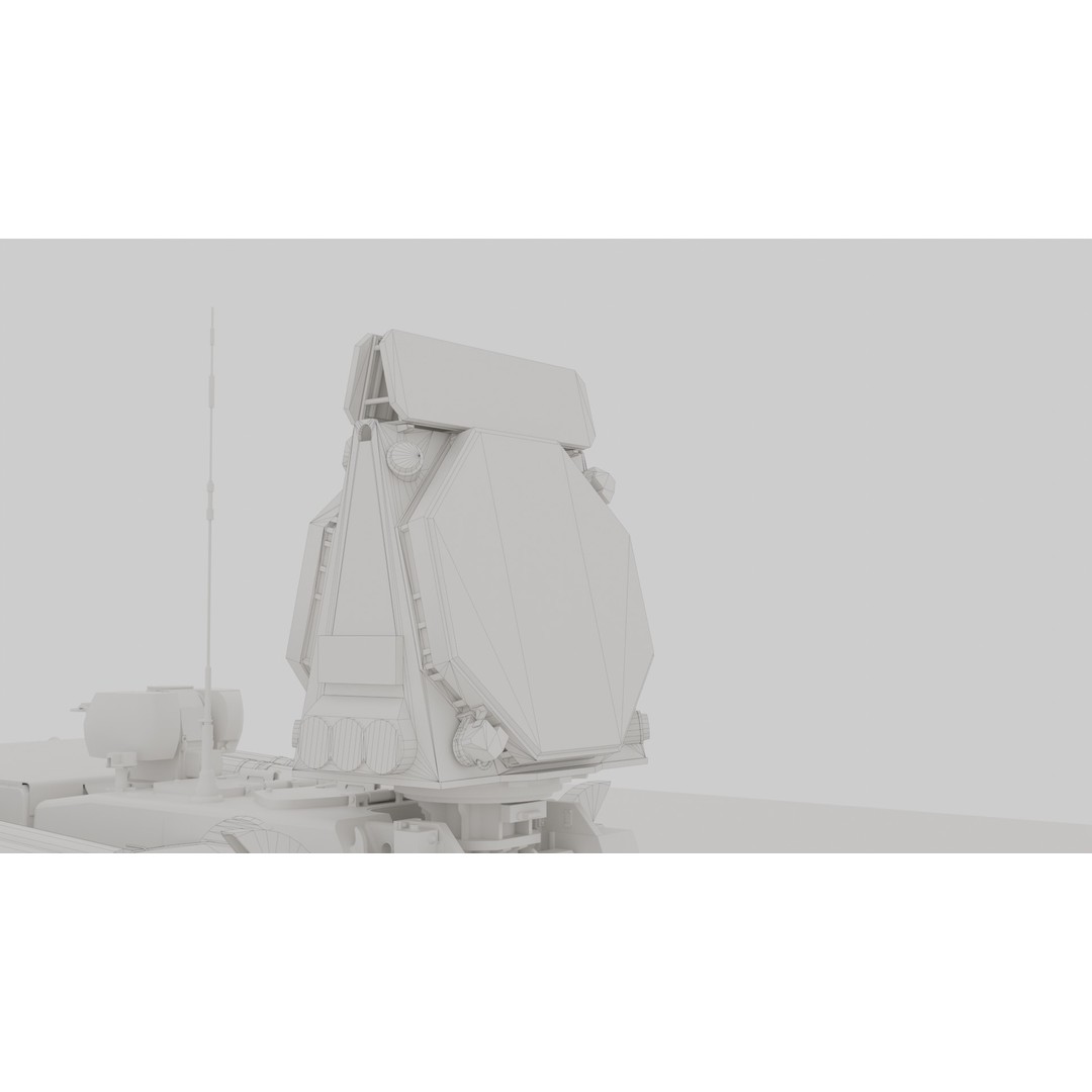 Pantsir S2 3D Model – Low Poly Military Air Defence System, Game Ready - View 51