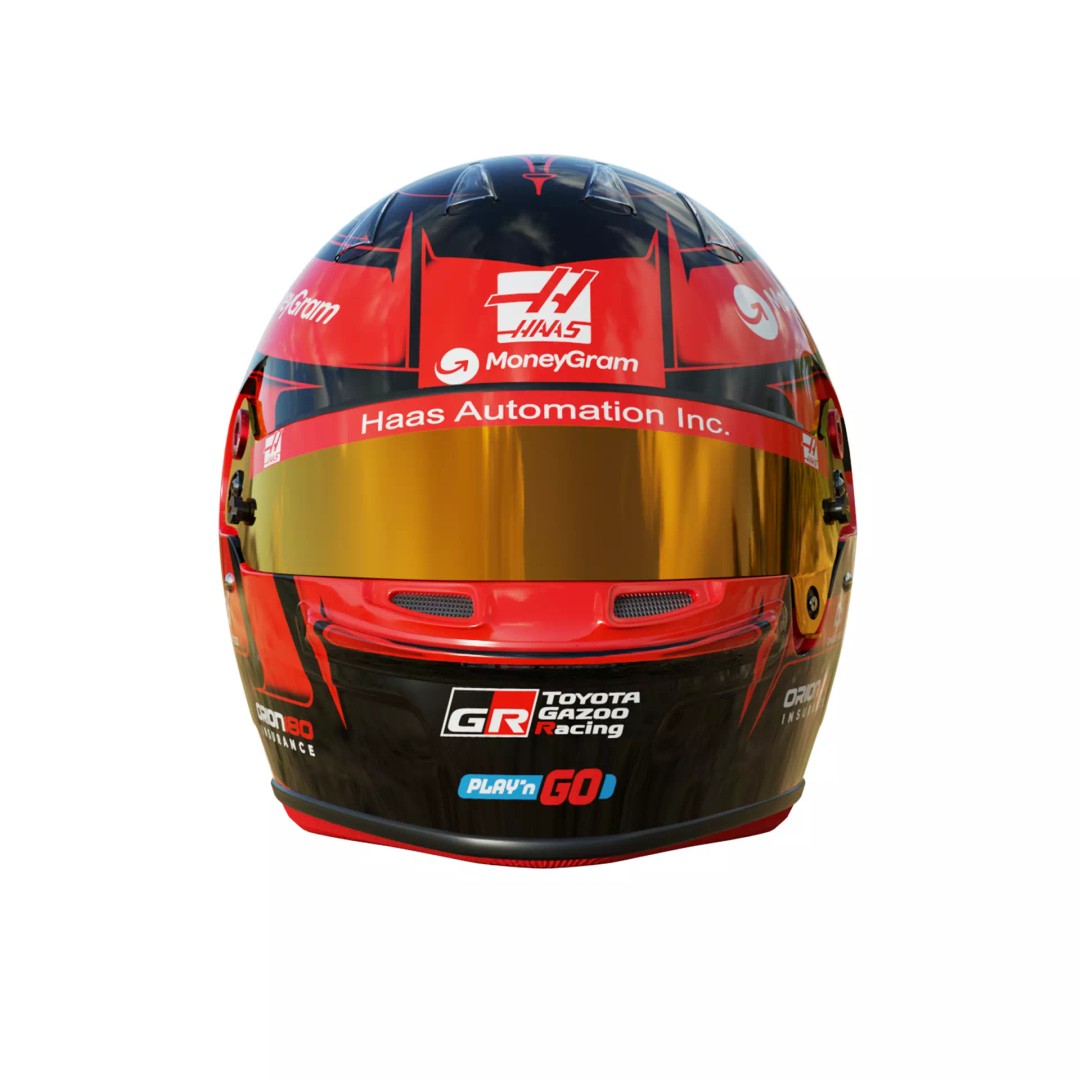 Esteban Ocon Helmet 3D Model – High Detail PBR Asset, FBX, Blender - View 10