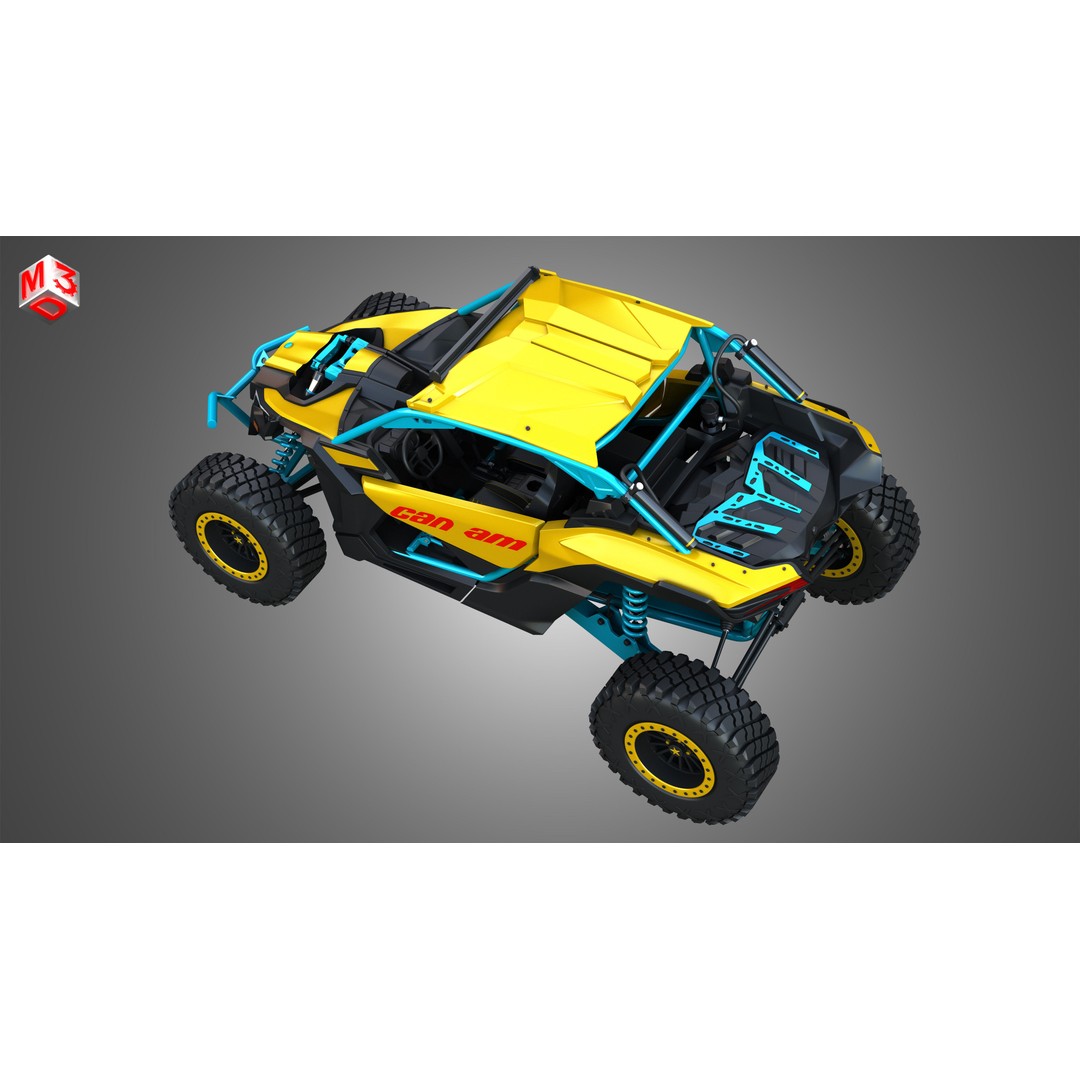 Can-Am Maverick X3 3D Model – High Poly Vehicle Asset, FBX, OBJ