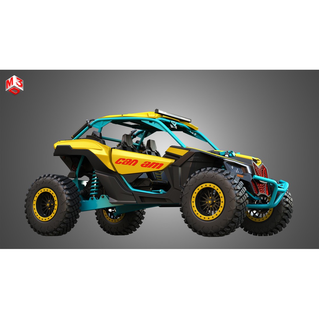 Can-Am Maverick X3 3D Model – High Poly Vehicle Asset, FBX, OBJ - View 10