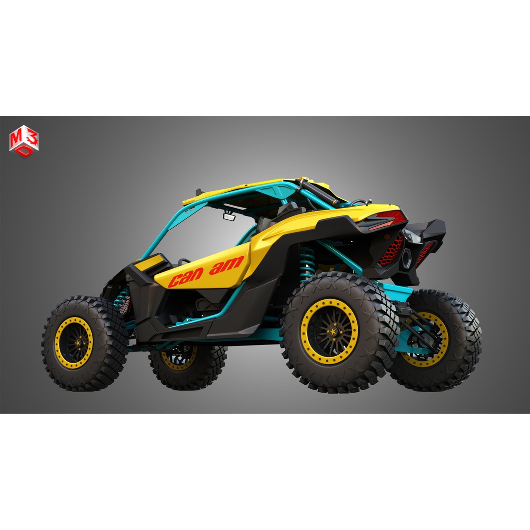Can-Am Maverick X3 3D Model – High Poly Vehicle Asset, FBX, OBJ - View 11