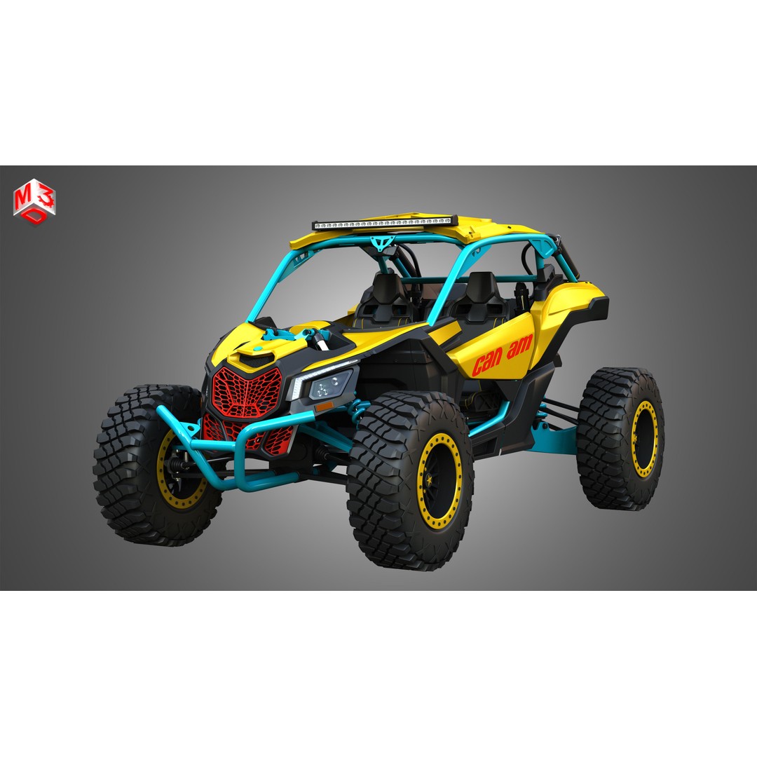 Can-Am Maverick X3 3D Model – High Poly Vehicle Asset, FBX, OBJ - View 12