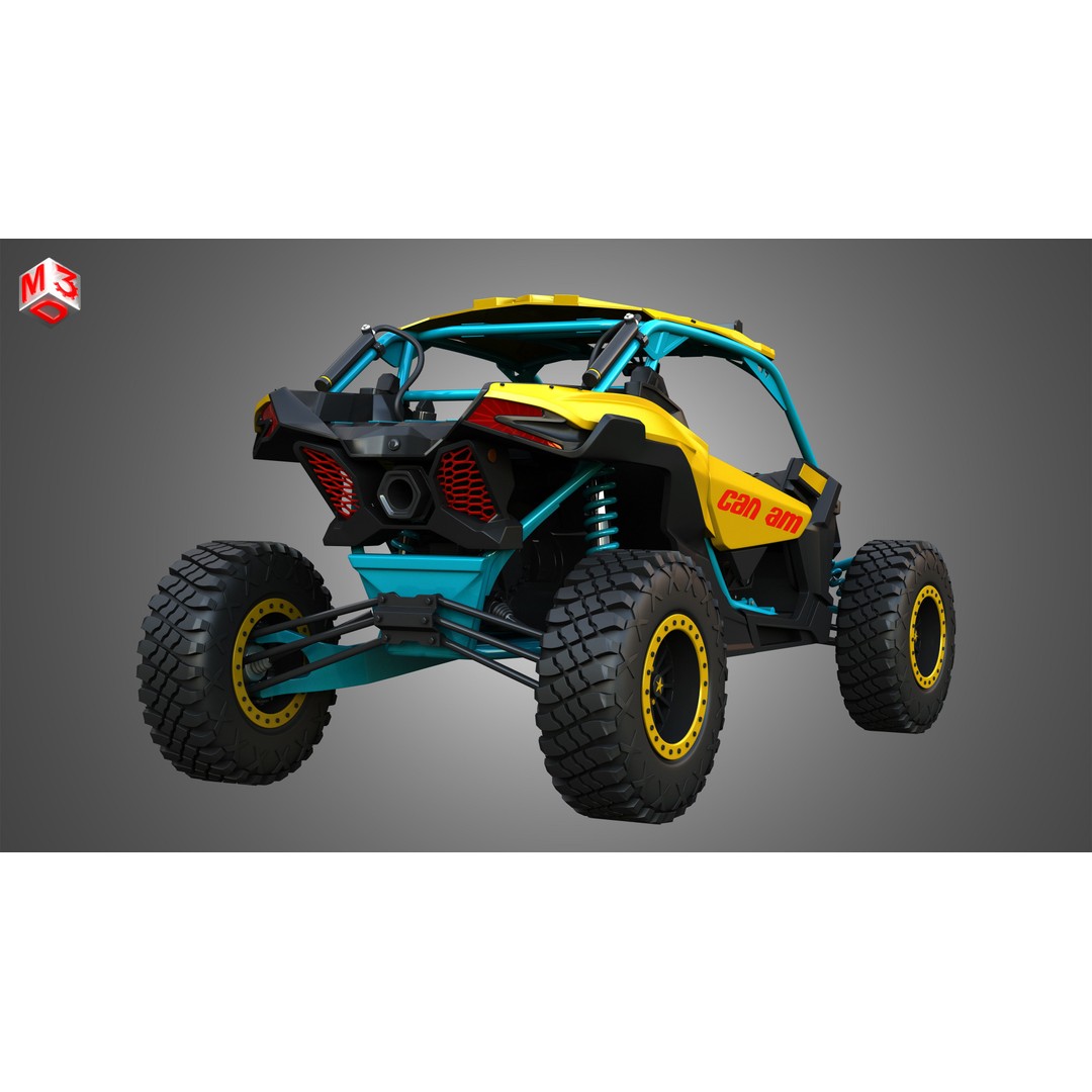 Can-Am Maverick X3 3D Model – High Poly Vehicle Asset, FBX, OBJ - View 13