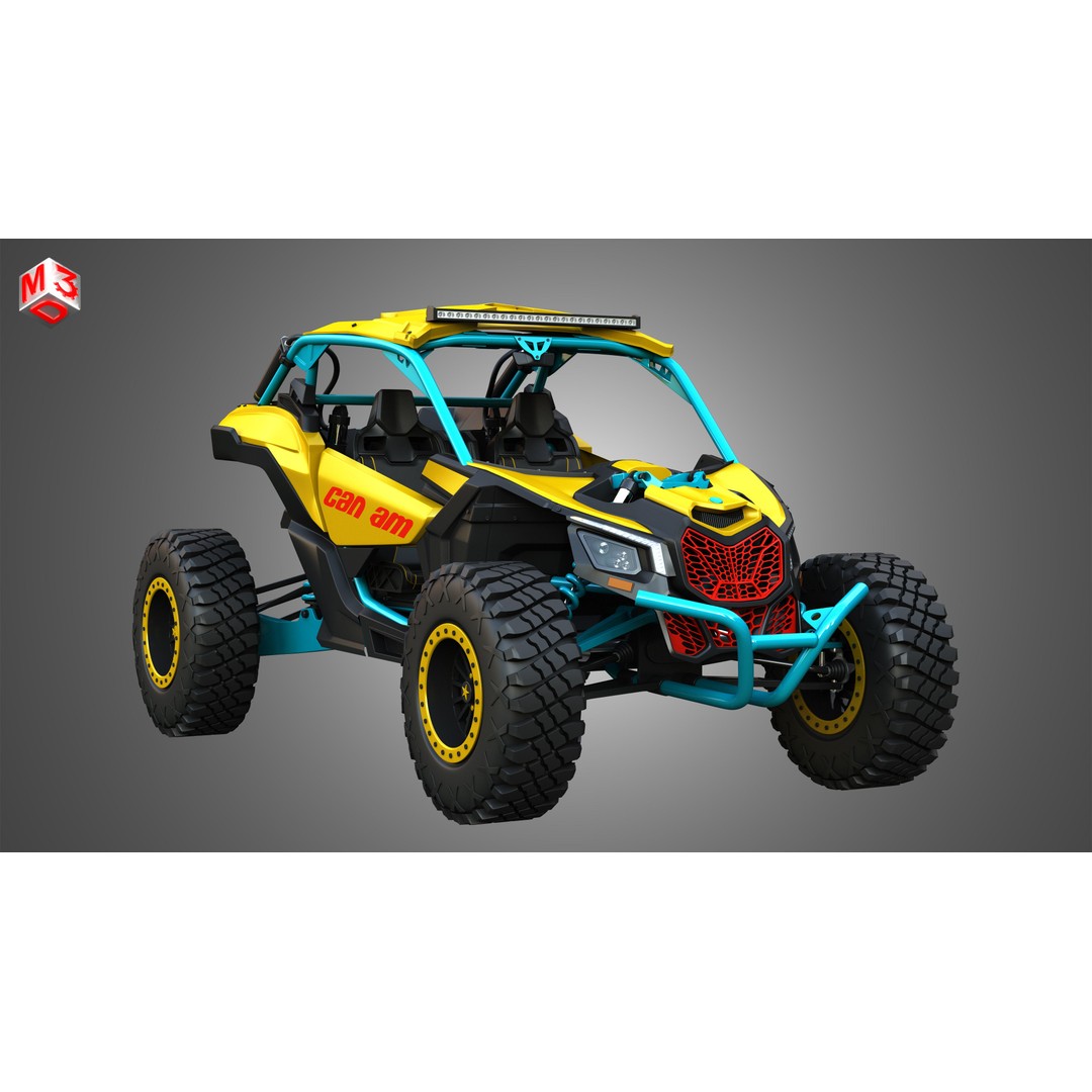 Can-Am Maverick X3 3D Model – High Poly Vehicle Asset, FBX, OBJ - View 14