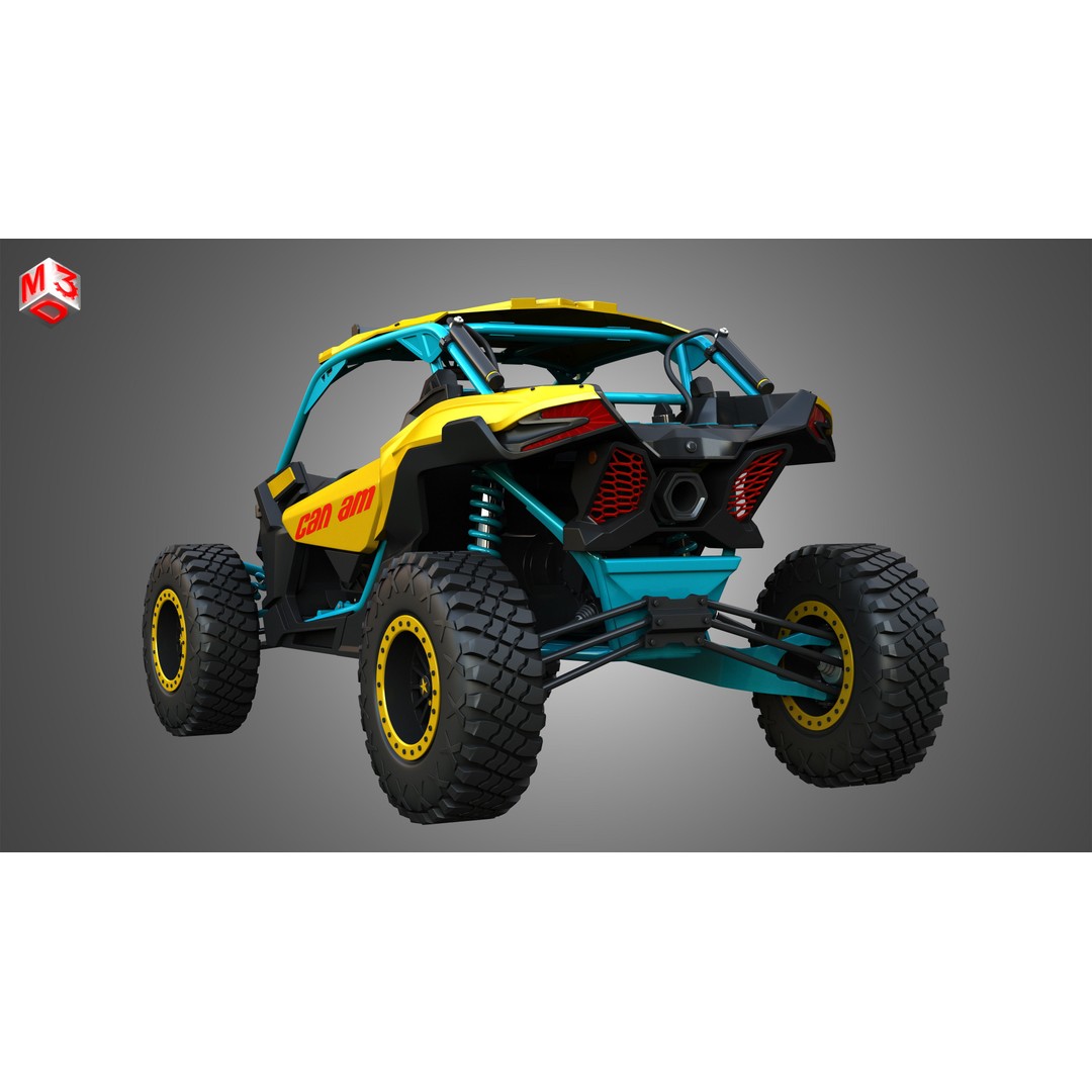Can-Am Maverick X3 3D Model – High Poly Vehicle Asset, FBX, OBJ - View 15