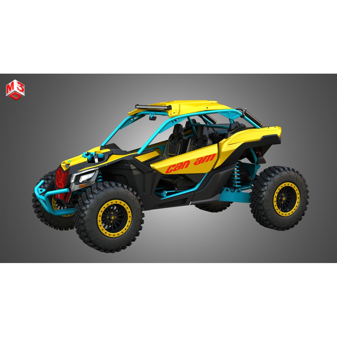 Can-Am Maverick X3 3D Model – High Poly Vehicle Asset, FBX, OBJ - View 16