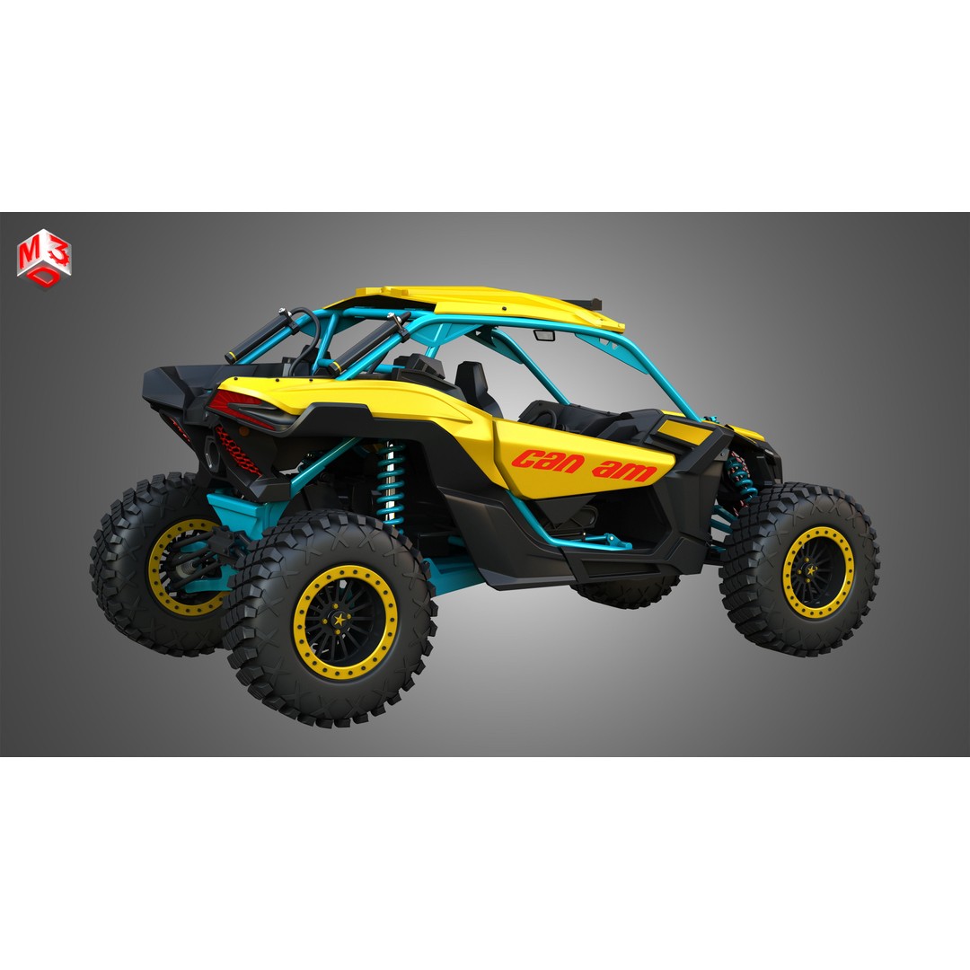 Can-Am Maverick X3 3D Model – High Poly Vehicle Asset, FBX, OBJ - View 17