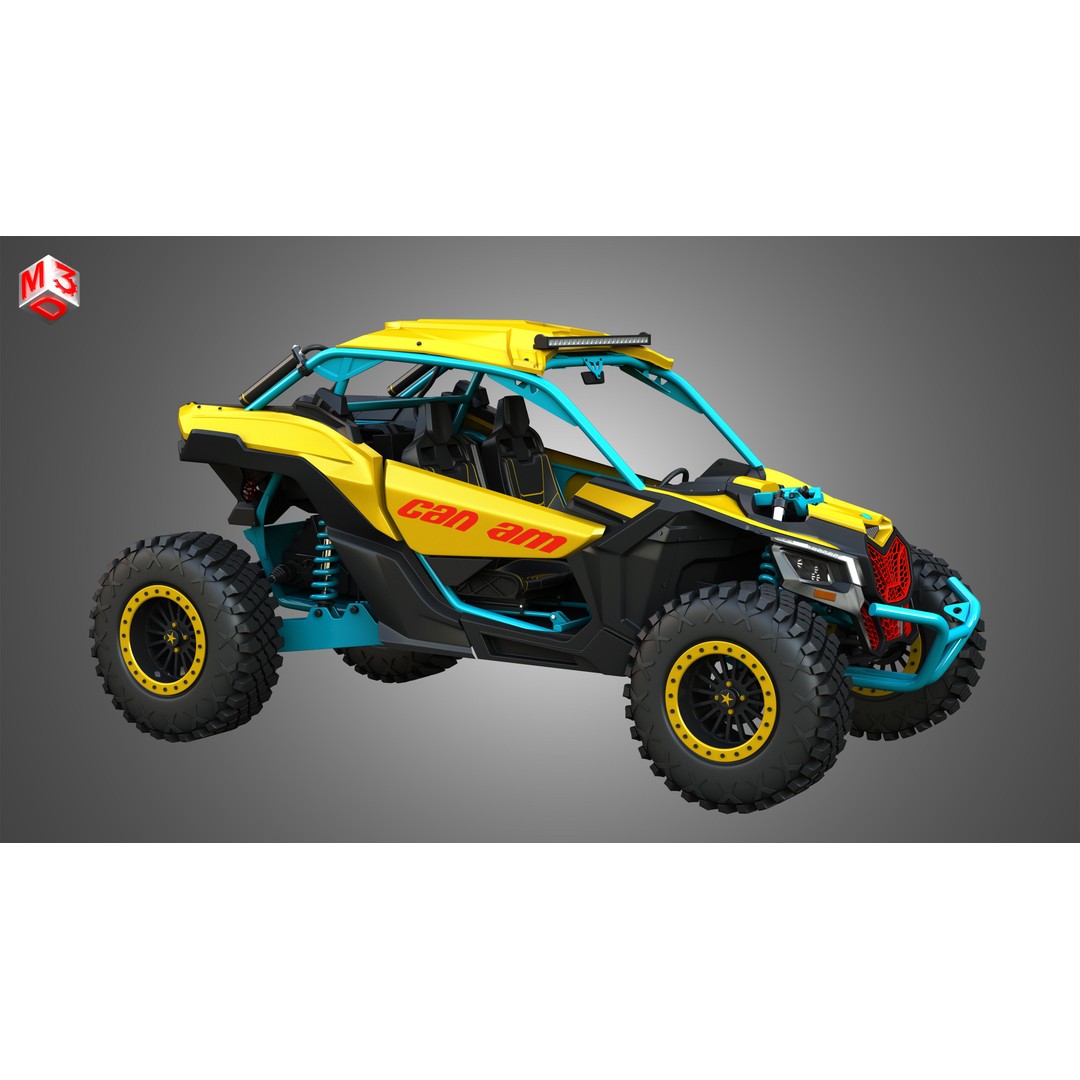 Can-Am Maverick X3 3D Model – High Poly Vehicle Asset, FBX, OBJ - View 18