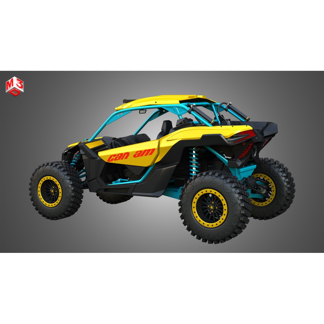 Can-Am Maverick X3 3D Model – High Poly Vehicle Asset, FBX, OBJ - View 19