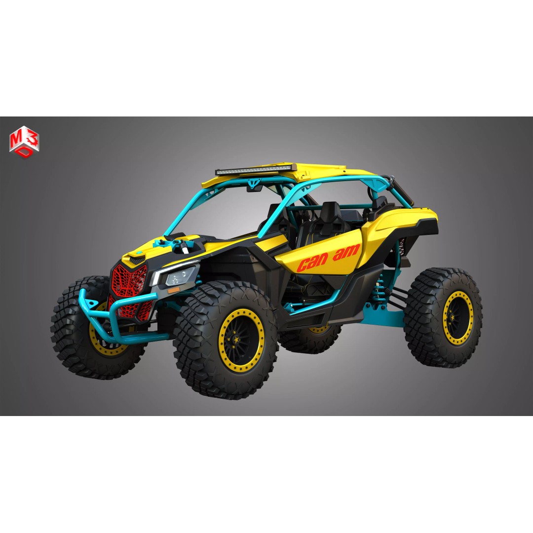 Can-Am Maverick X3 3D Model – High Poly Vehicle Asset, FBX, OBJ - View 2