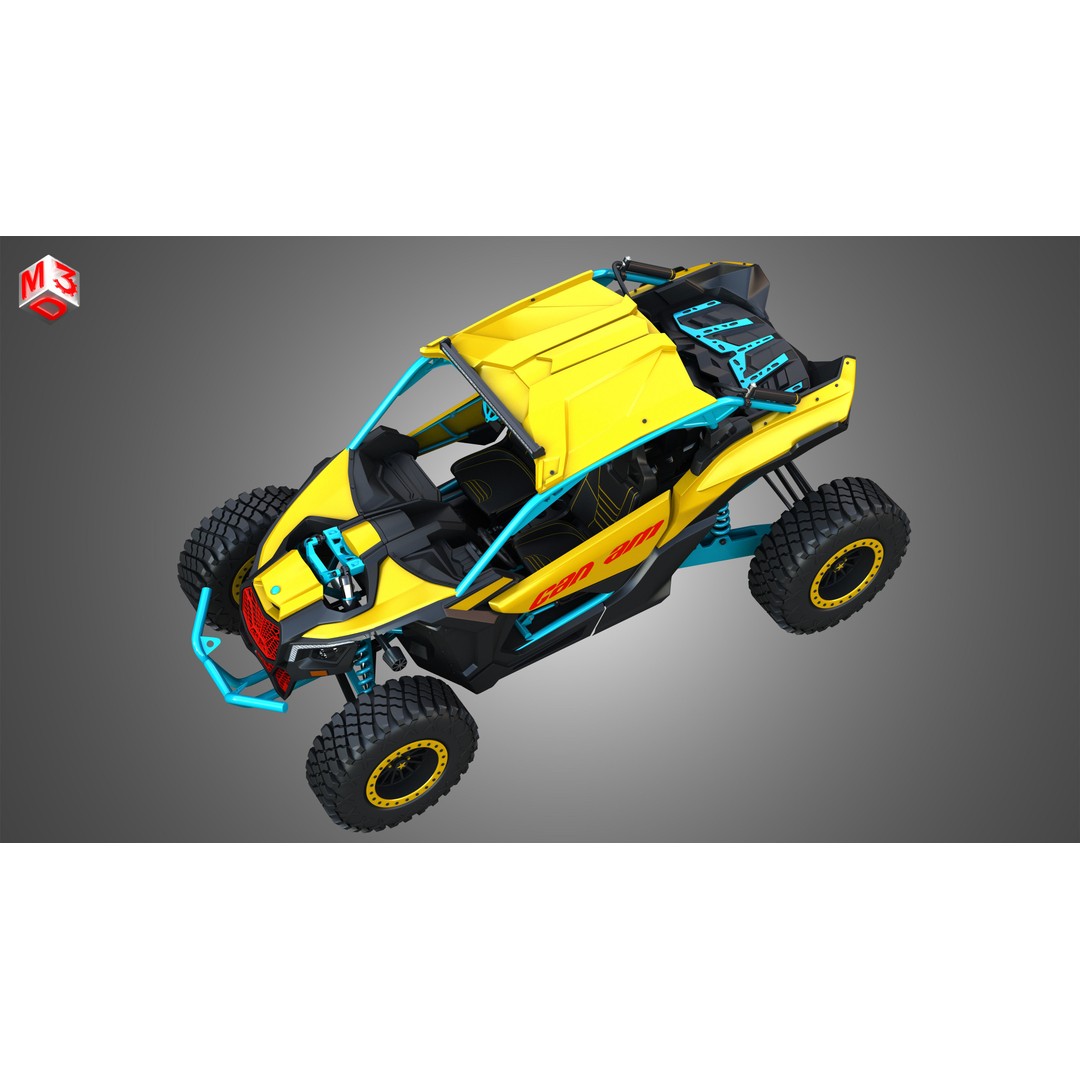 Can-Am Maverick X3 3D Model – High Poly Vehicle Asset, FBX, OBJ - View 20