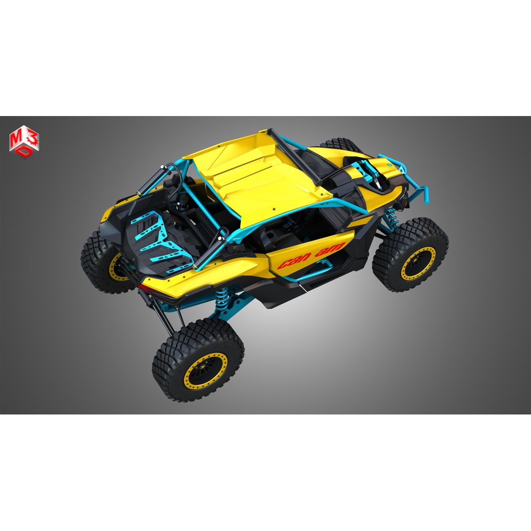 Can-Am Maverick X3 3D Model – High Poly Vehicle Asset, FBX, OBJ - View 21