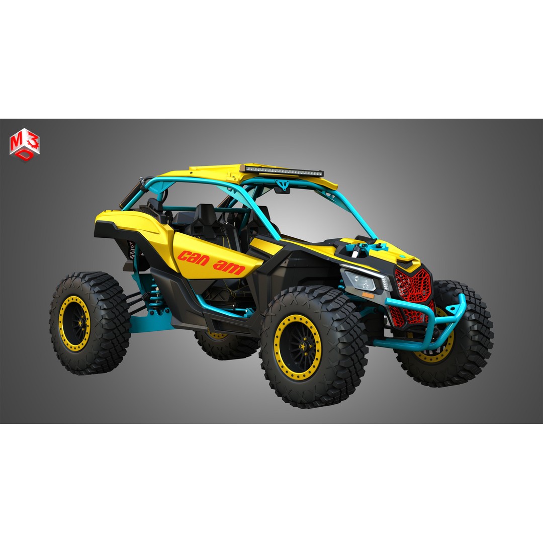 Can-Am Maverick X3 3D Model – High Poly Vehicle Asset, FBX, OBJ - View 4