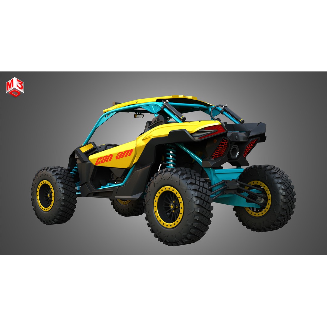 Can-Am Maverick X3 3D Model – High Poly Vehicle Asset, FBX, OBJ - View 5