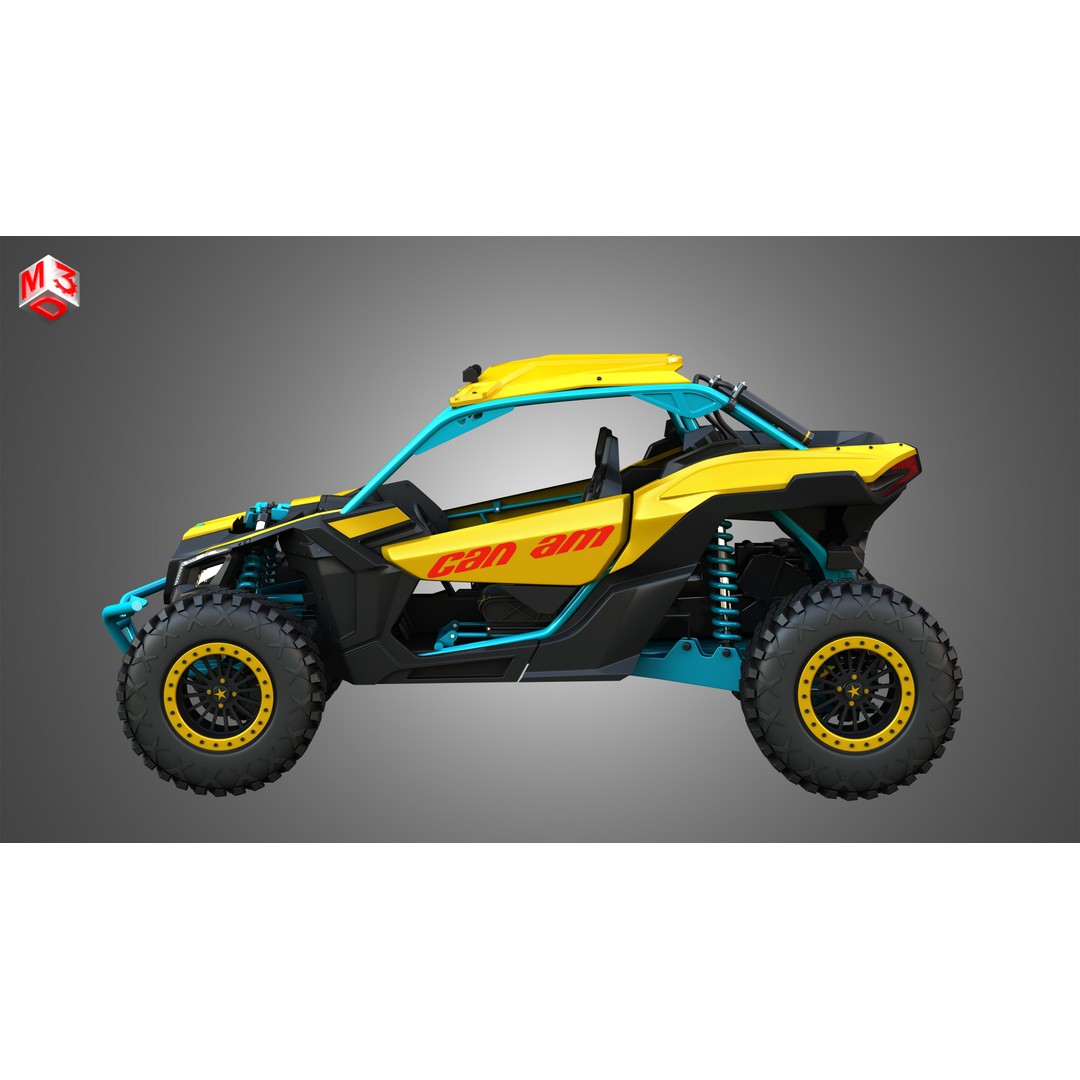 Can-Am Maverick X3 3D Model – High Poly Vehicle Asset, FBX, OBJ - View 6