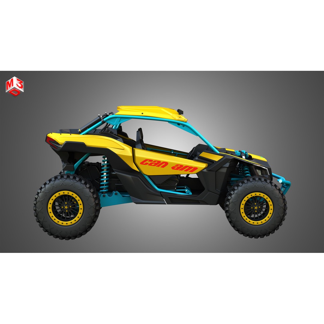 Can-Am Maverick X3 3D Model – High Poly Vehicle Asset, FBX, OBJ - View 7