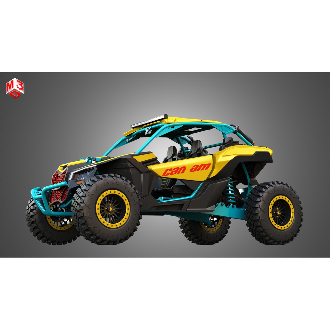 Can-Am Maverick X3 3D Model – High Poly Vehicle Asset, FBX, OBJ - View 8