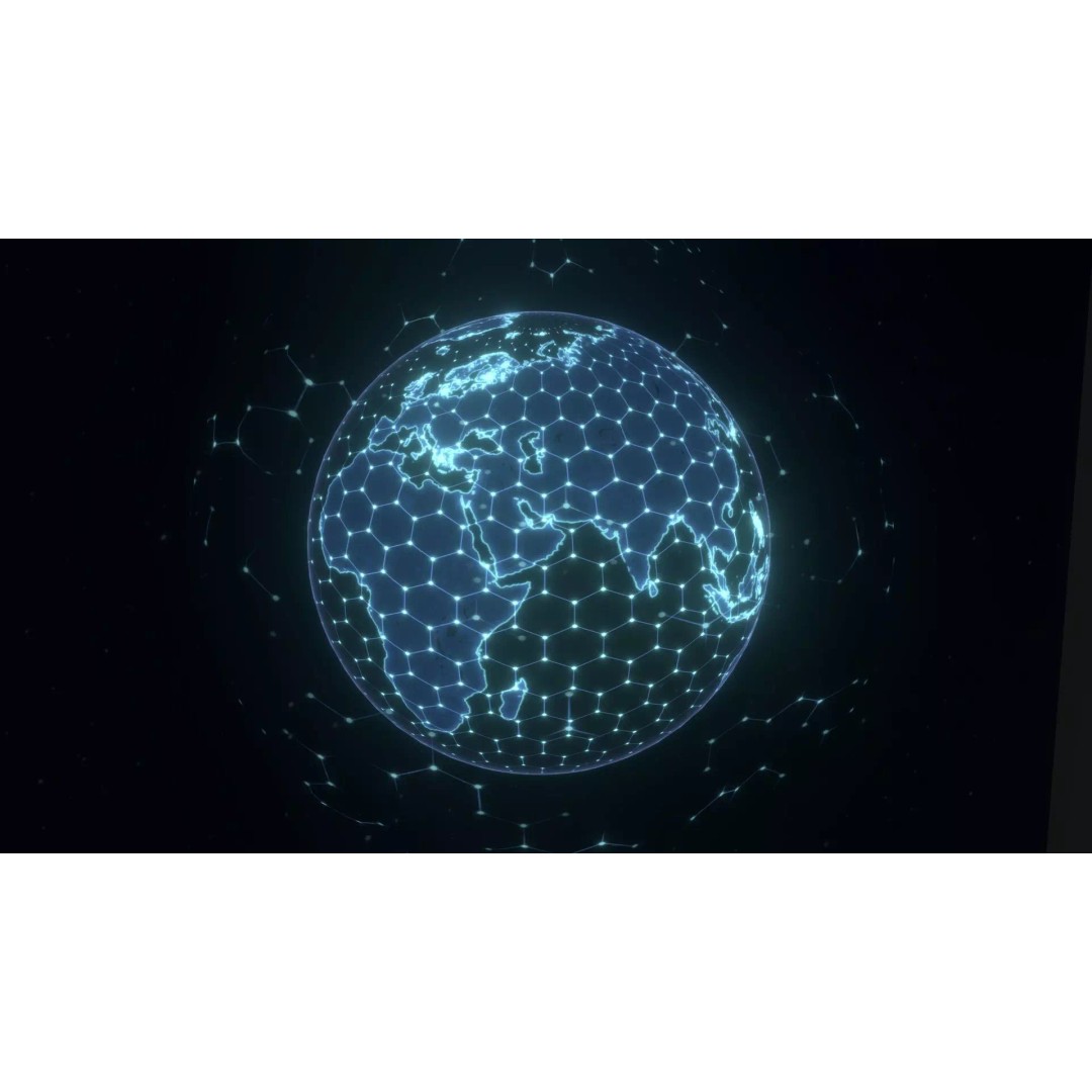 Animated Hologram Earth 3D Model – Low Poly Sci-Fi Asset, FBX, Music Tracks - View 3