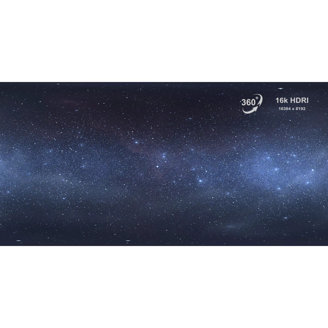 360 Degree 16K HDRI Space Background 3D Model – Equirectangular Environment Map - View 2