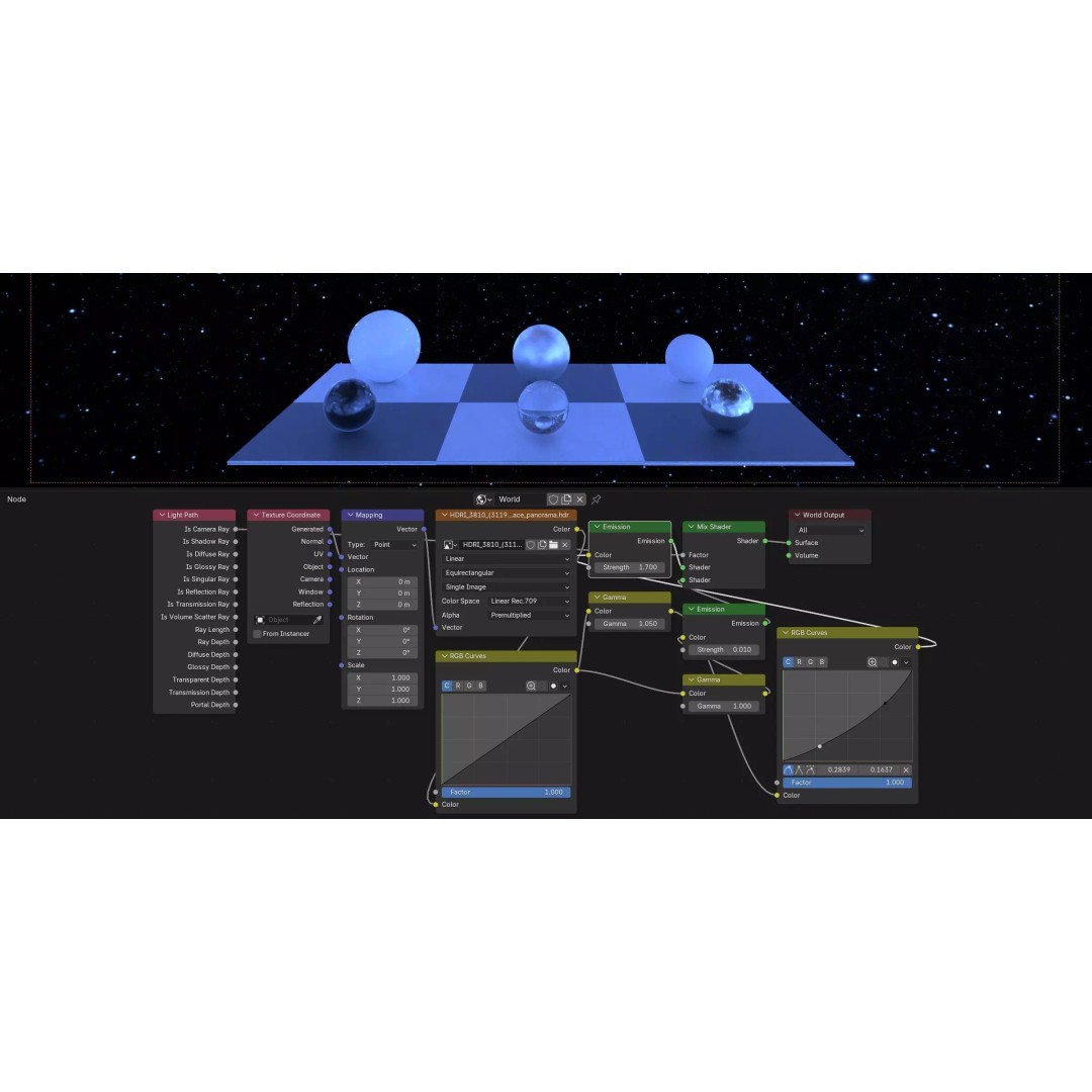 360 Degree 16K HDRI Space Background 3D Model – Equirectangular Environment Map - View 5