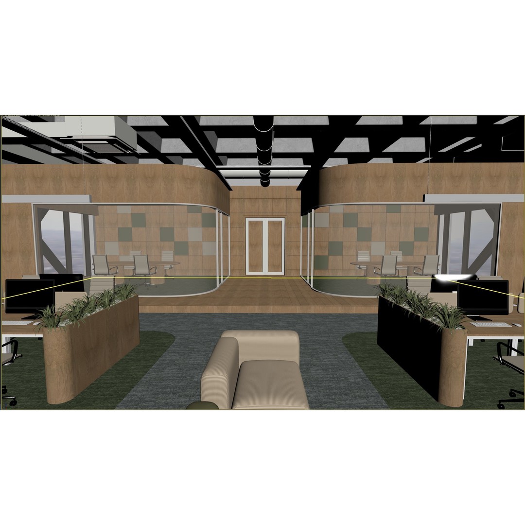 Contemporary Office Space 3D Model – Modern Interior Design, FBX - View 16