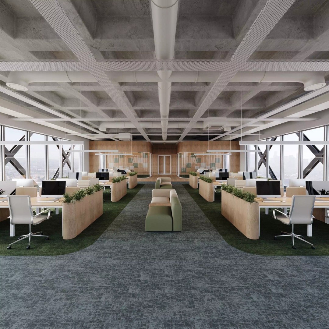Contemporary Office Space 3D Model – Modern Interior Design, FBX - View 2