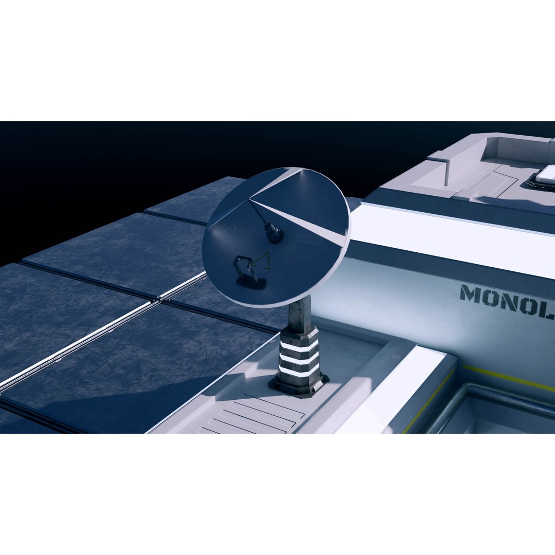 Sci-Fi Modular Space Base 3D Model – PBR Textured, Game-Ready Formats - View 7