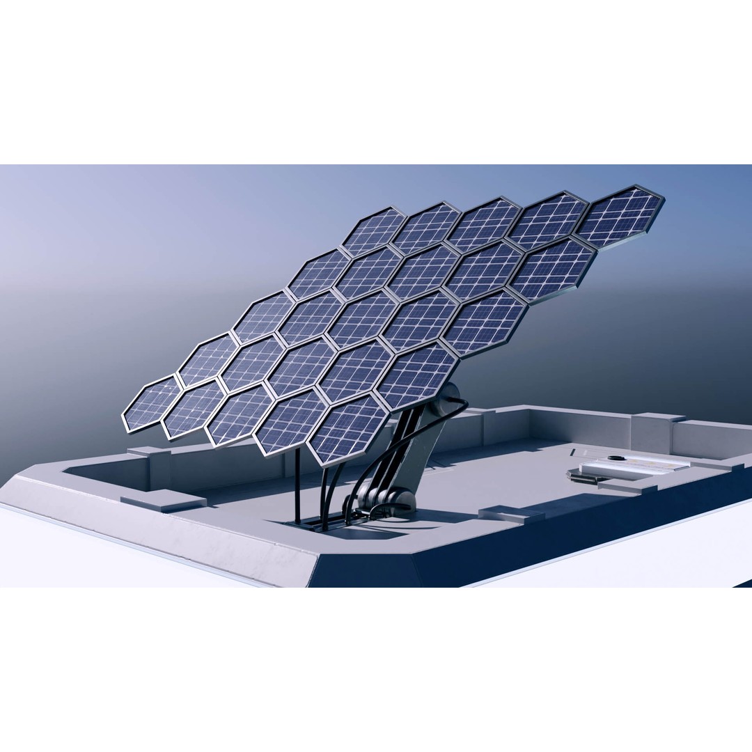 Sci-Fi Modular Space Base 3D Model – PBR Textured, Game-Ready Formats - View 8
