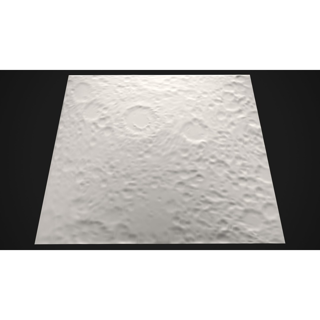 Moon Surface 3D Model – Low Poly Game Ready Asset, FBX & OBJ - View 21