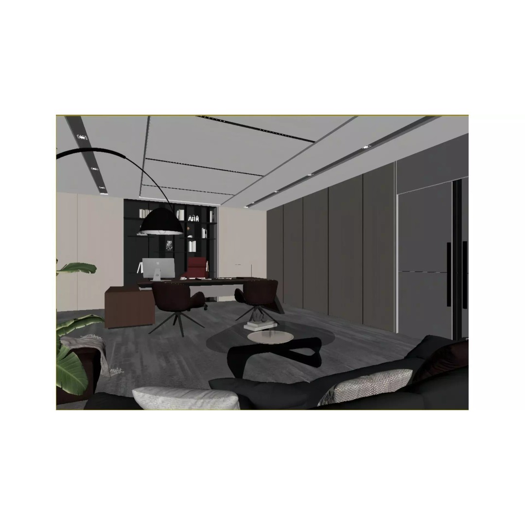 Modern Office 3D Model – Minimalist Design, Game-Ready Formats - View 6