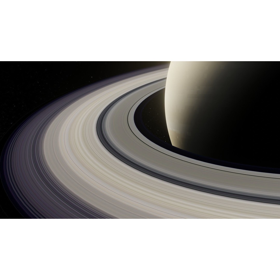 Photorealistic Saturn 3D Model – Low Poly PBR Asset, FBX & OBJ - View 10