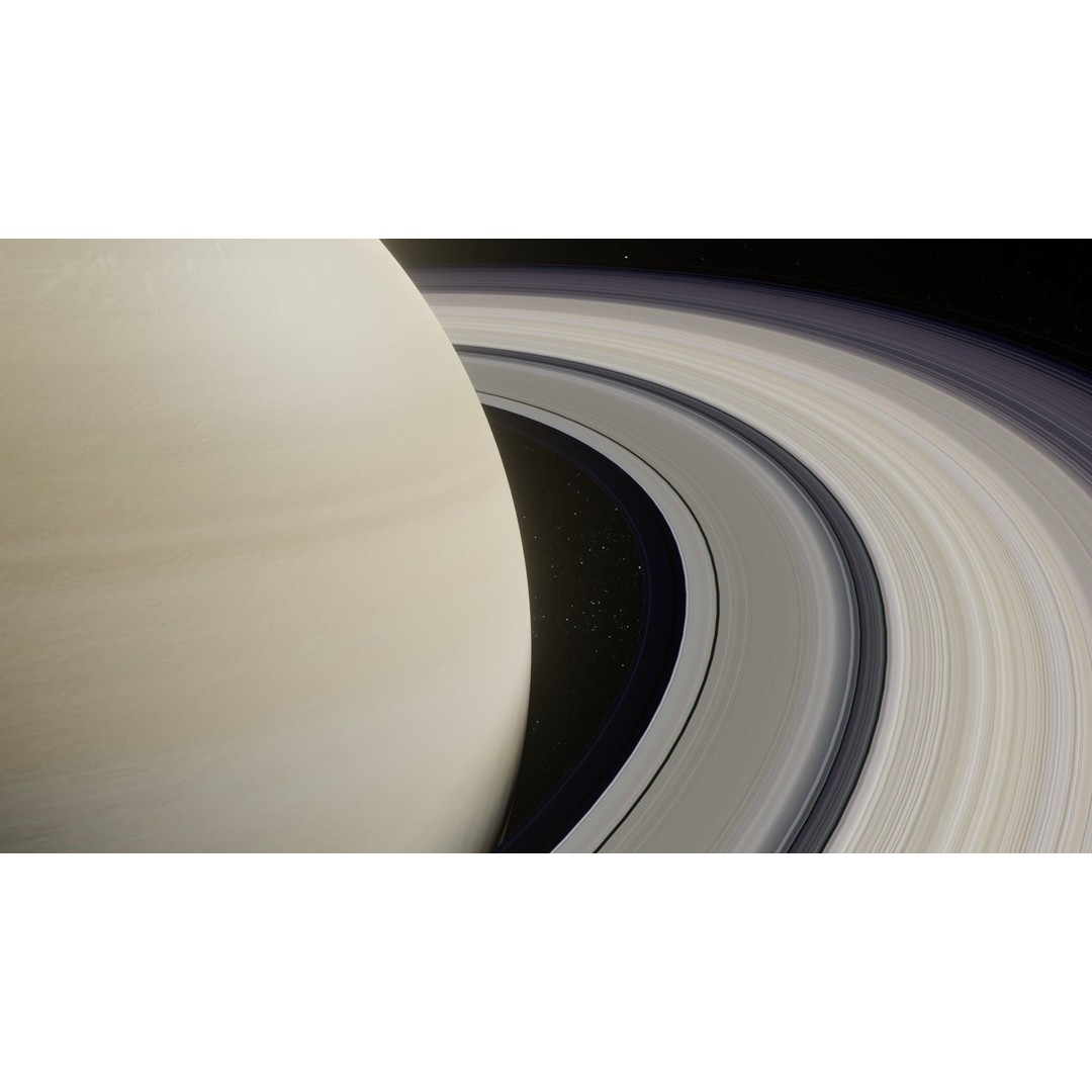 Photorealistic Saturn 3D Model – Low Poly PBR Asset, FBX & OBJ - View 11
