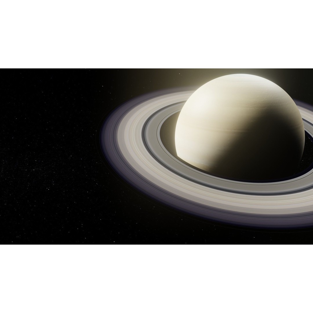 Photorealistic Saturn 3D Model – Low Poly PBR Asset, FBX & OBJ - View 12