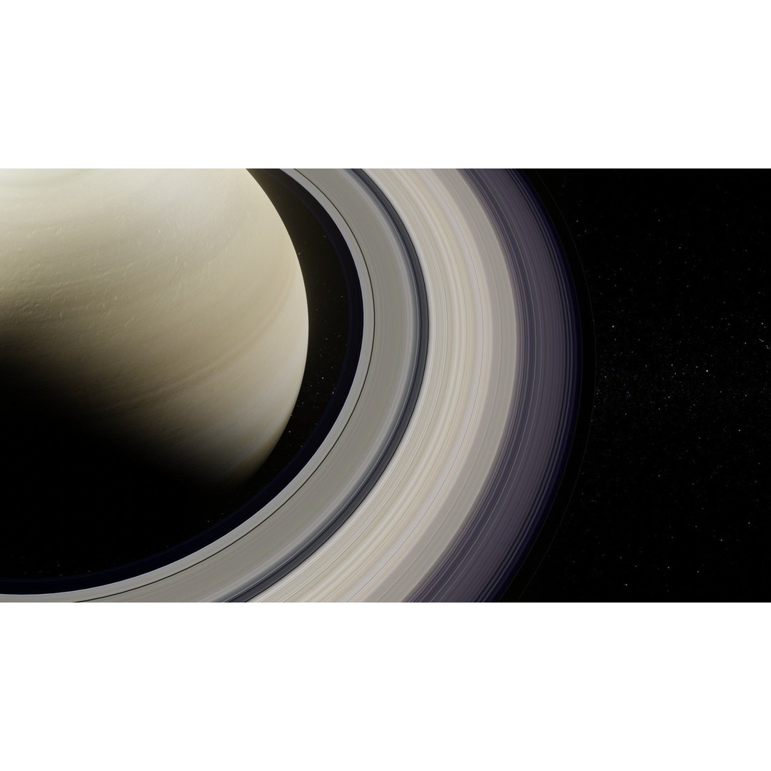Photorealistic Saturn 3D Model – Low Poly PBR Asset, FBX & OBJ - View 13