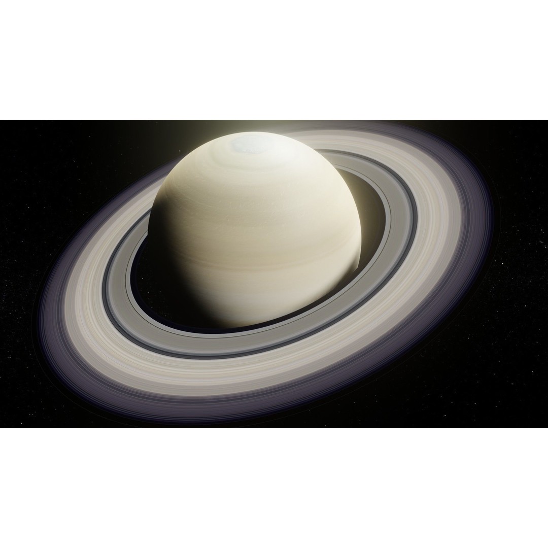 Photorealistic Saturn 3D Model – Low Poly PBR Asset, FBX & OBJ - View 16