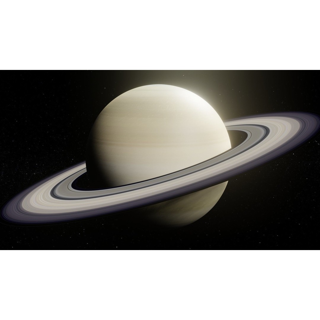 Photorealistic Saturn 3D Model – Low Poly PBR Asset, FBX & OBJ - View 17