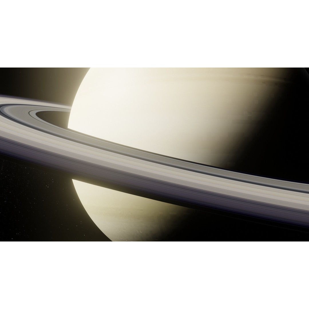 Photorealistic Saturn 3D Model – Low Poly PBR Asset, FBX & OBJ - View 18