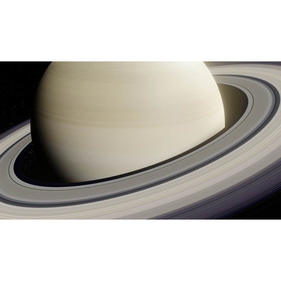 Photorealistic Saturn 3D Model – Low Poly PBR Asset, FBX & OBJ - View 19