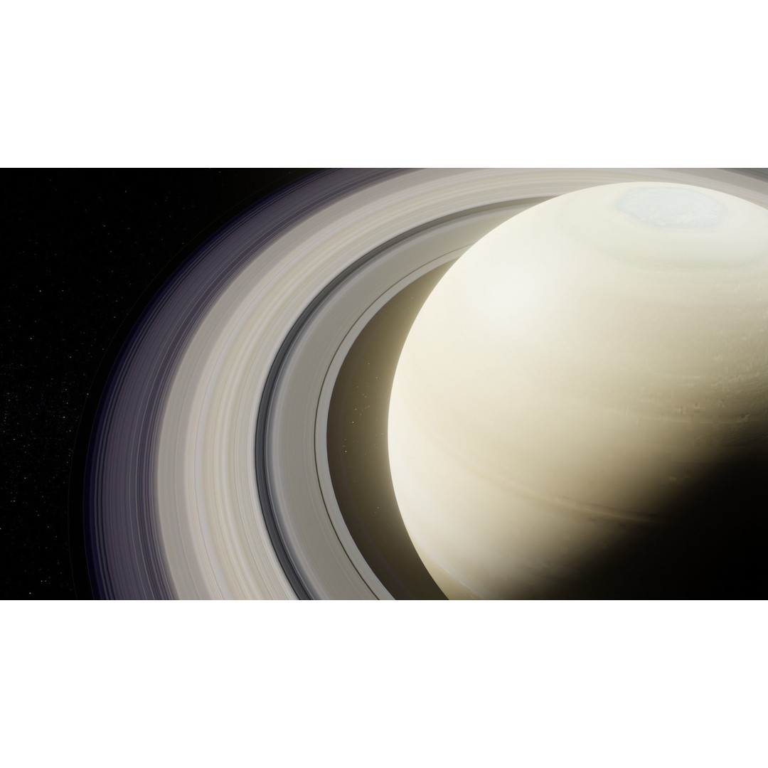 Photorealistic Saturn 3D Model – Low Poly PBR Asset, FBX & OBJ - View 20