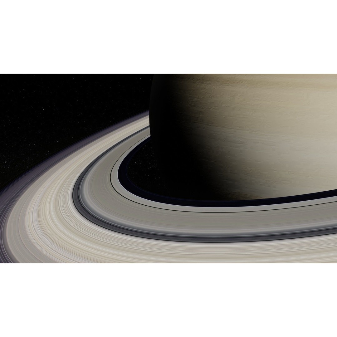 Photorealistic Saturn 3D Model – Low Poly PBR Asset, FBX & OBJ - View 4